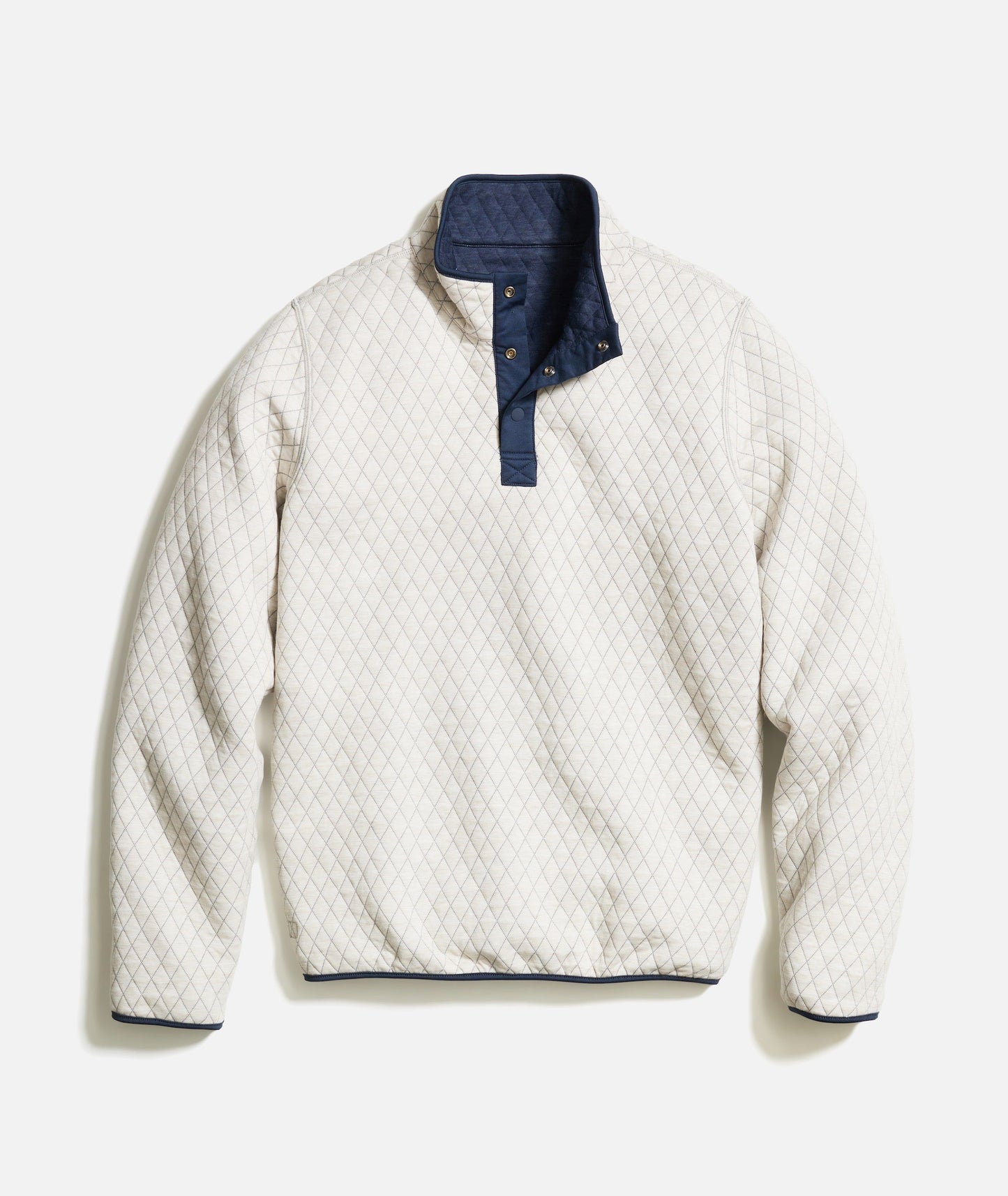 Women's Reversible Corbet Pullover in Navy/Oat