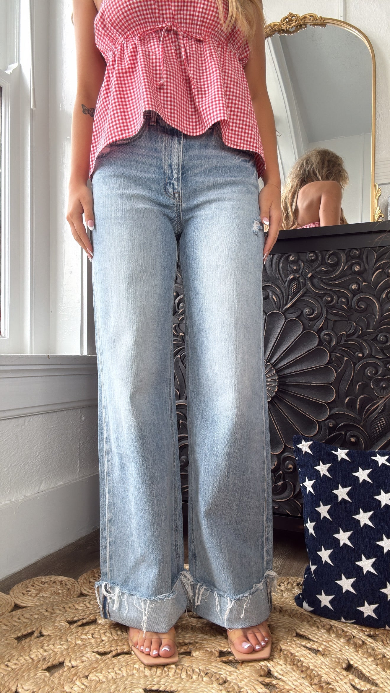 Tyler High Rise Wide Leg Denim, VERVET
