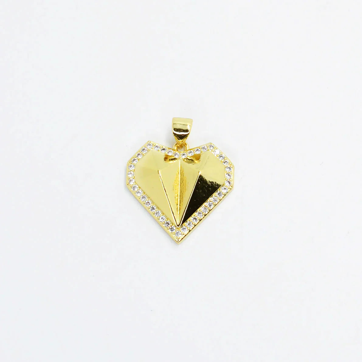 Treasure Jewels: Diamond Shape Heart Charm