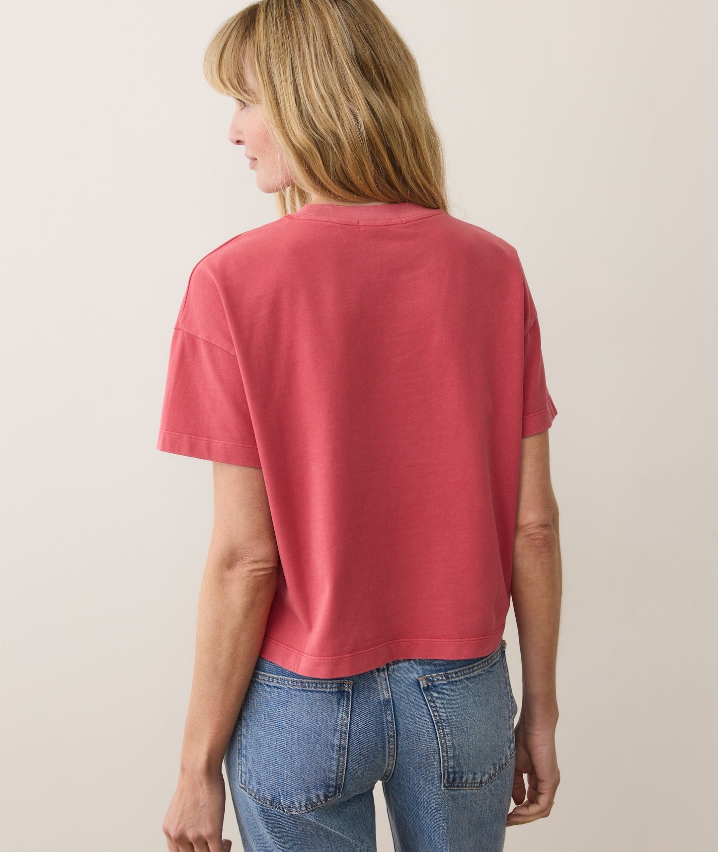Women's Luxe Jersey Crew Tee in Baked Apple