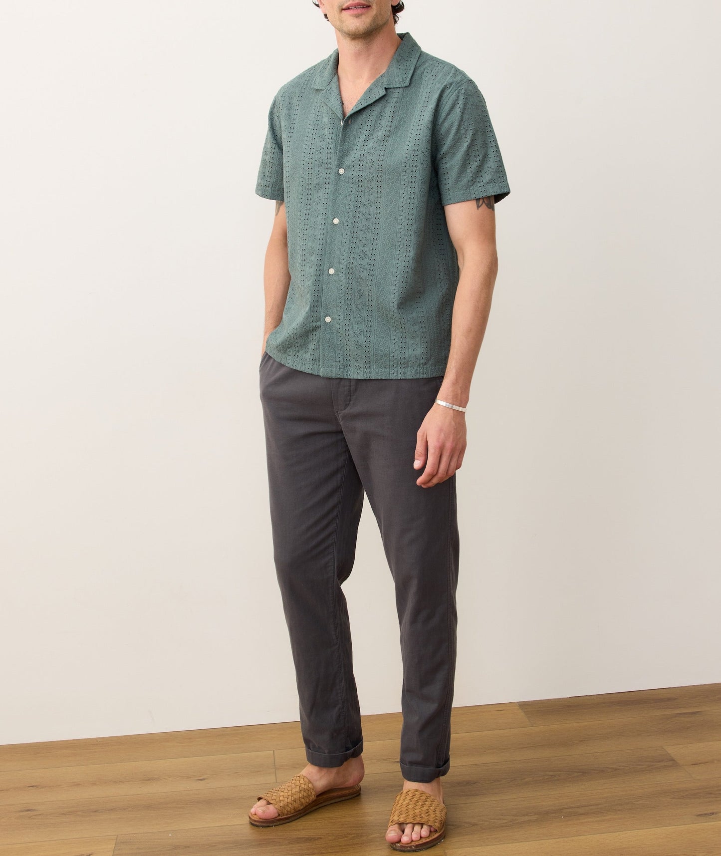 Zane Eyelet Resort Shirt