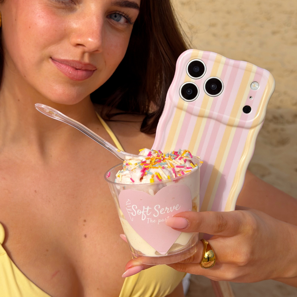 Wavy Phone Case - Pastel Stripes