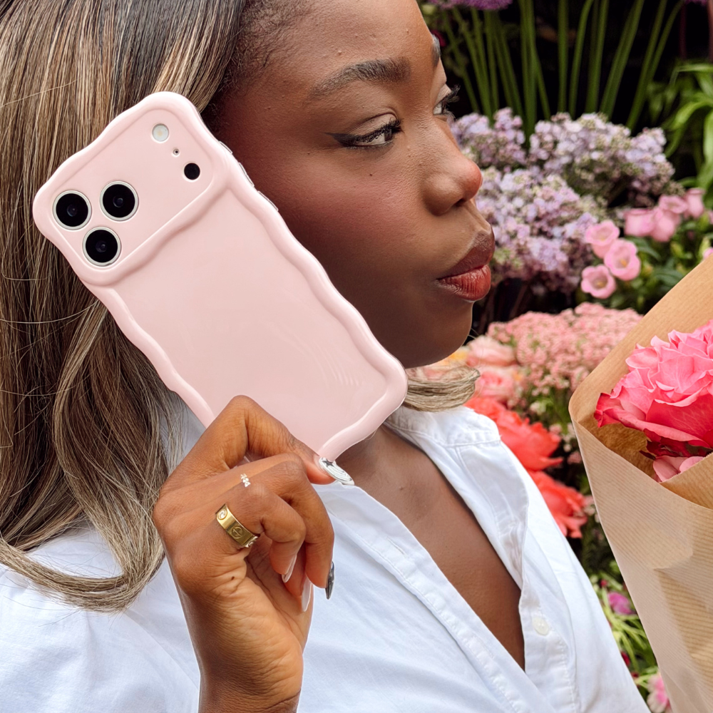 Wavy Phone Case - Soft Pink