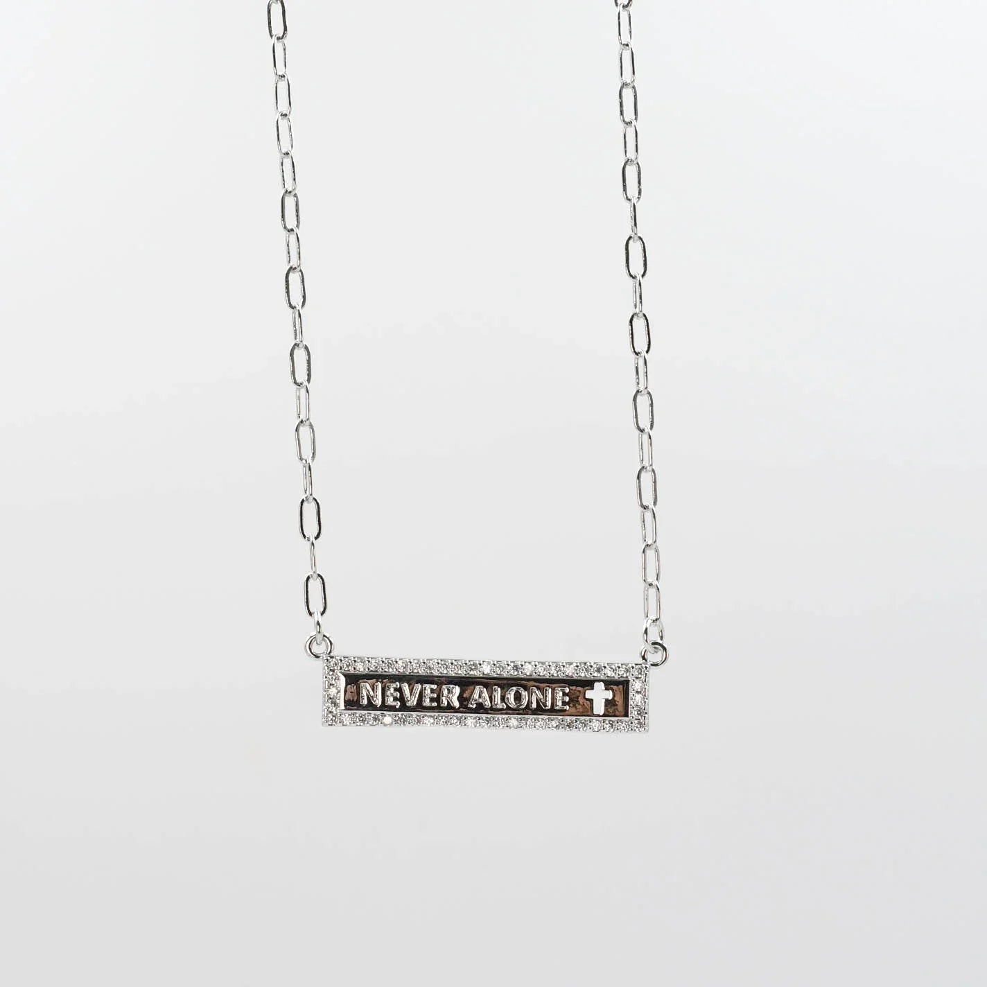 Treasure Jewels: Never Alone Necklace Silver