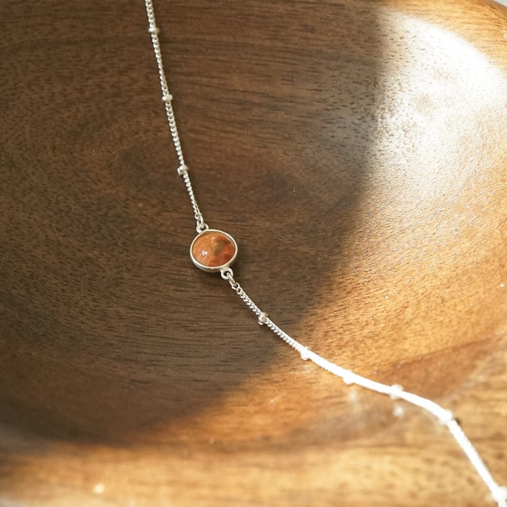 Healing Stone Bracelet Sterling Silver