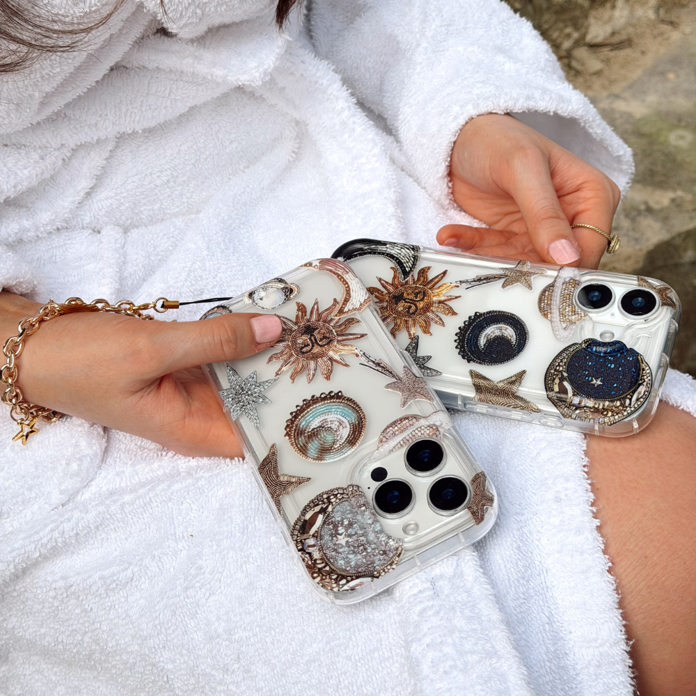Printed Clear Phone Case - Pastel Celestial