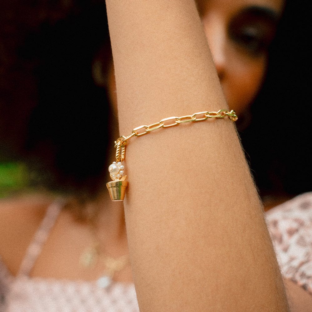 Shrimps Chunky Chain Bracelet 18ct Gold Plate