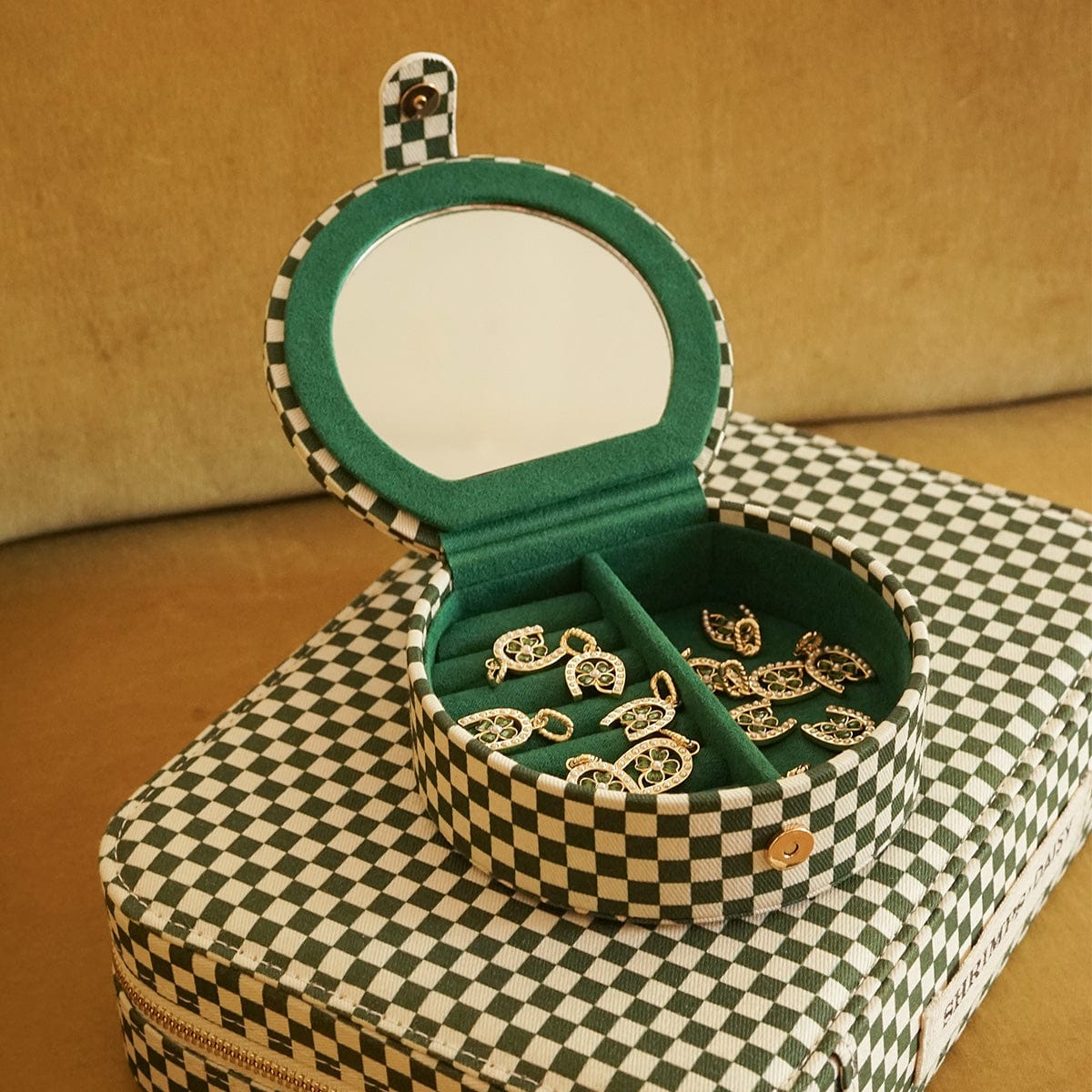 Shrimps Green Jewellery Box Set