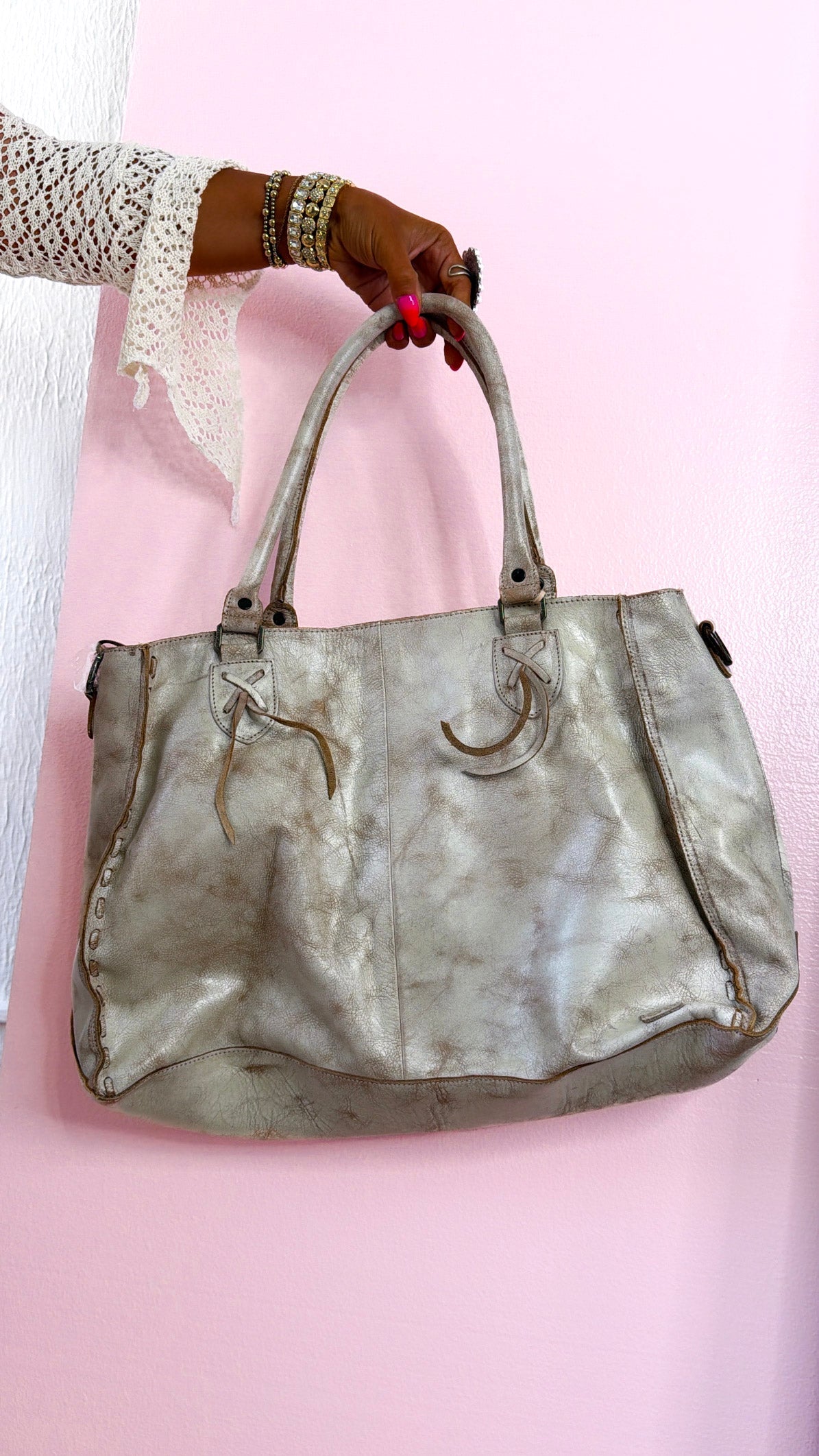 Rockaway Leather Tote, Nectar Lux
