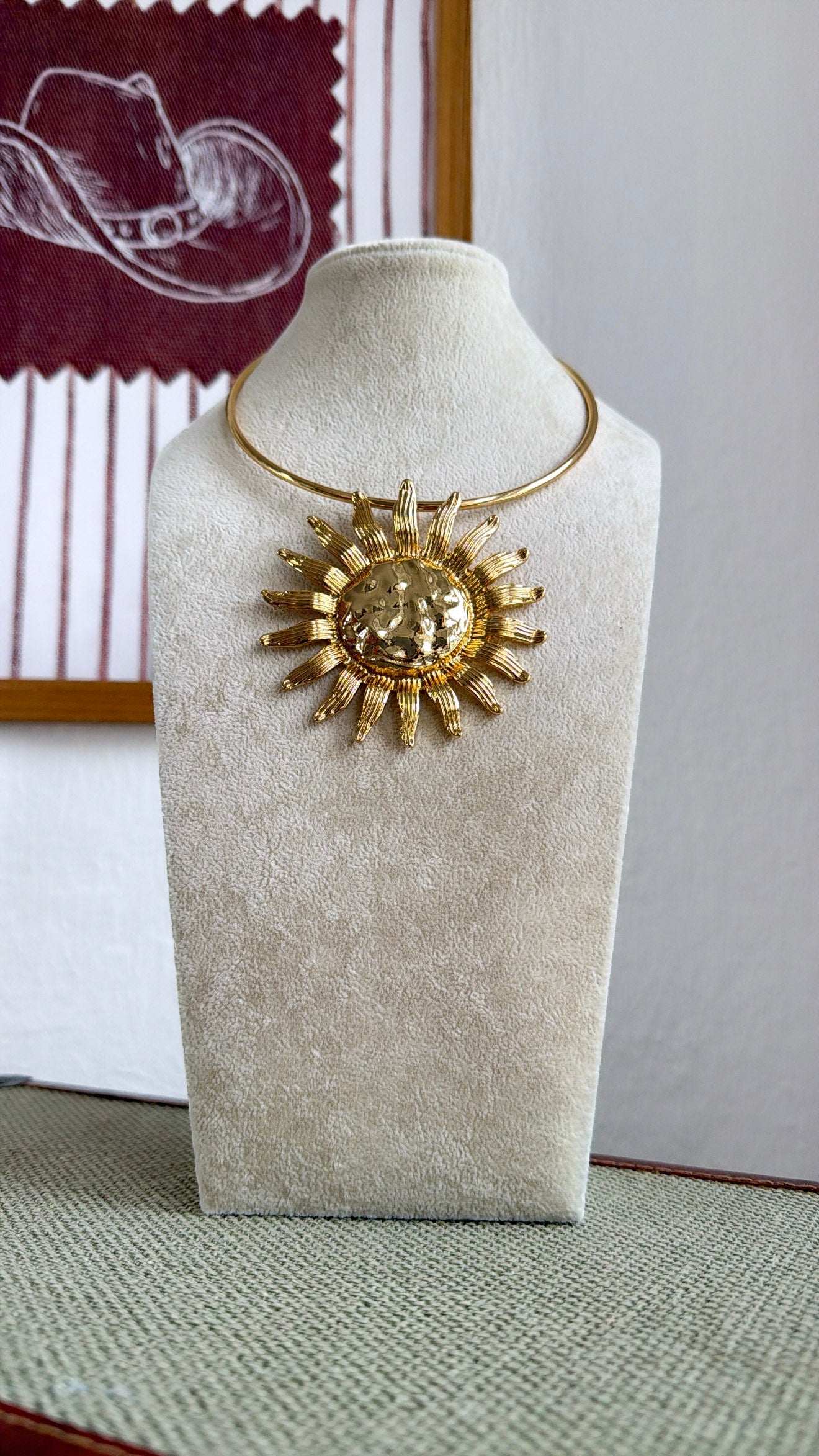 Sunshine Solar Disk Necklace