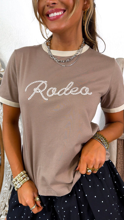 Rodeo Baby Graphic Tee, Mocha