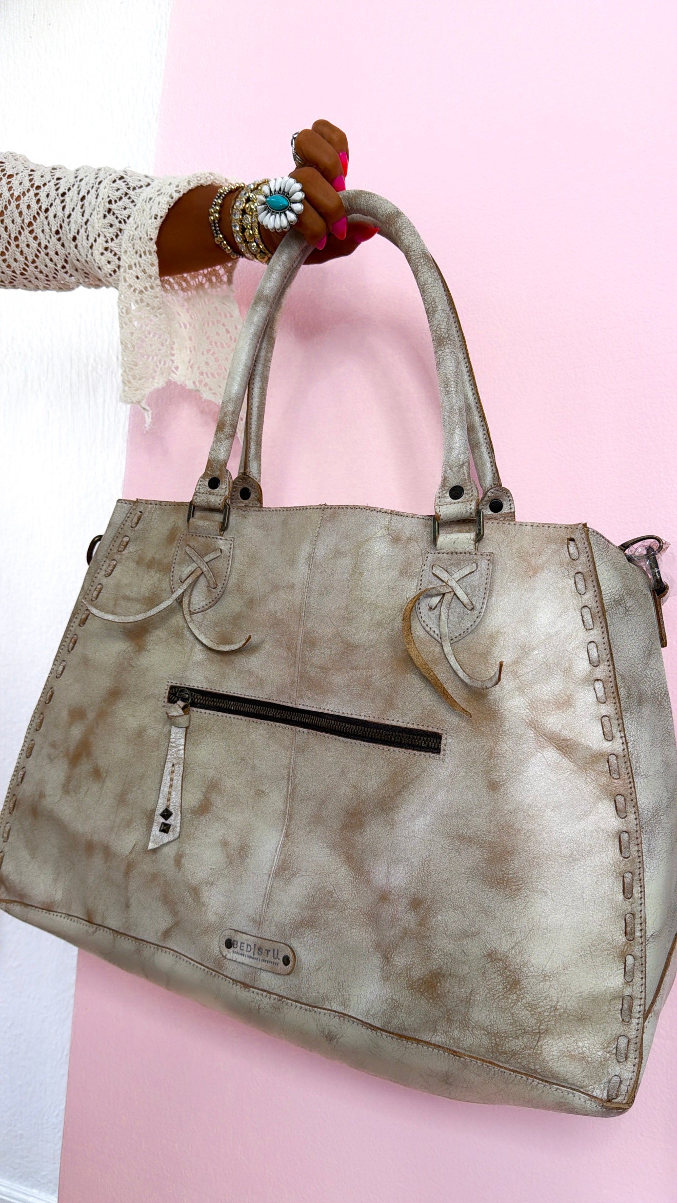 Rockaway Leather Tote, Nectar Lux