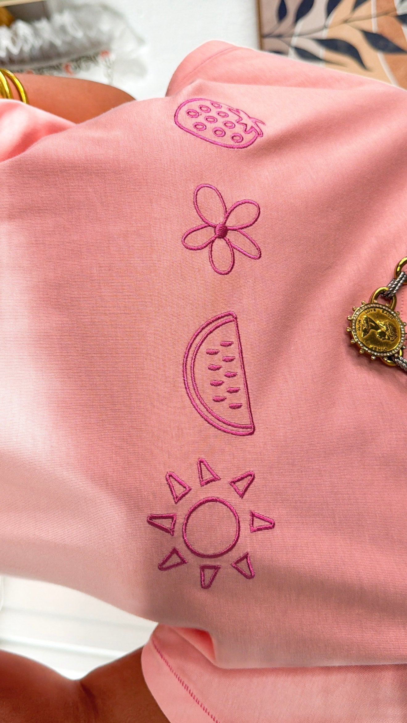 Summer Essential Tee, Melon/Punch