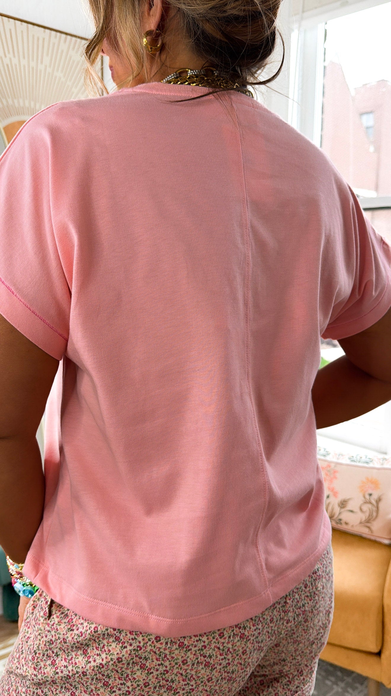 Summer Essential Tee, Melon/Punch