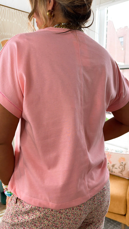 Summer Essential Tee, Melon/Punch