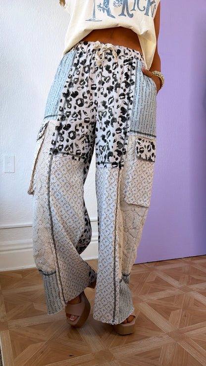 Sable Skies Relaxed Pant, Blue Multi