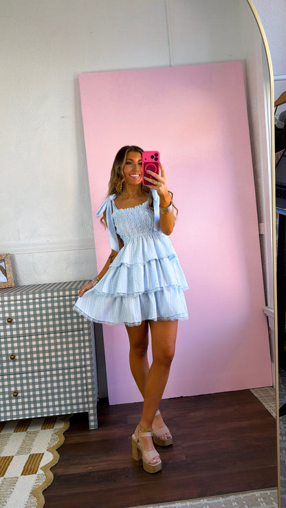 Sweet Darling Mini Dress, Lt.Blue
