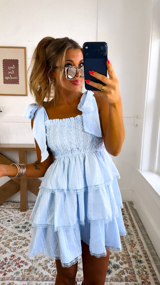 Sweet Darling Mini Dress, Lt.Blue