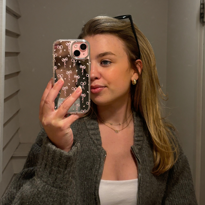 Mirror Phone Case - Dainty Bows