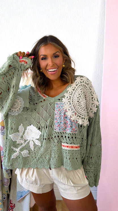Sprout & Stitch Sweater, Matcha