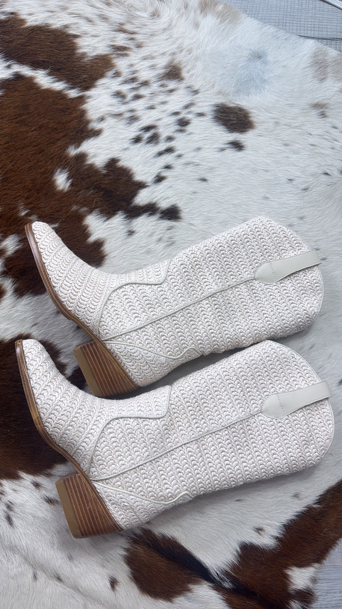 Sunkissed Wrangler Crochet Boot, Ivory