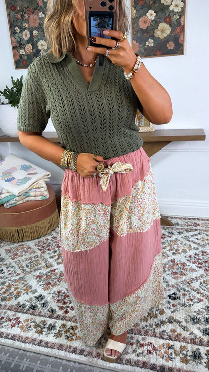 Wildflower Breeze Pant, Dusty Peach