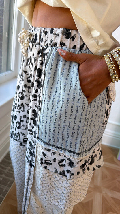 Sable Skies Relaxed Pant, Blue Multi