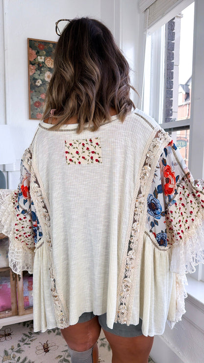 Savannah Wildflower Blouse, Natural