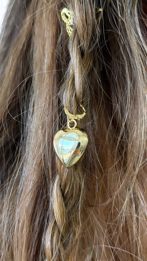 Treasure Jewels: Puffy Heart Charm Gold