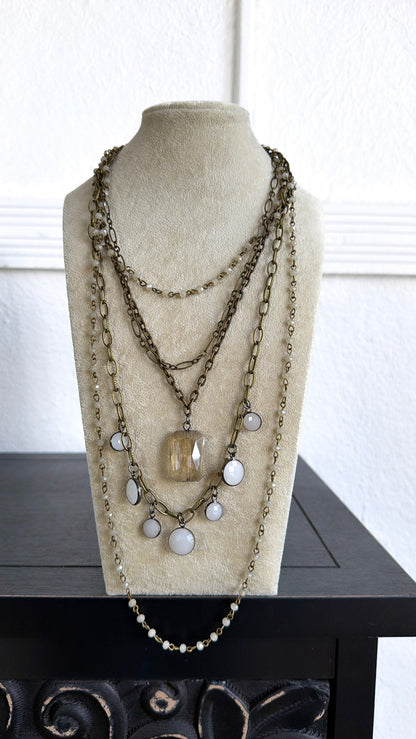 Velvet Dunes Layered Necklace
