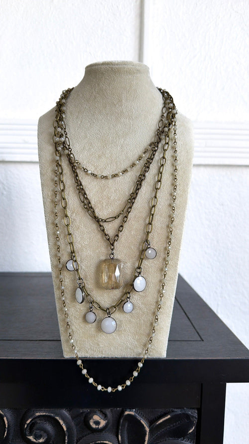 Velvet Dunes Layered Necklace