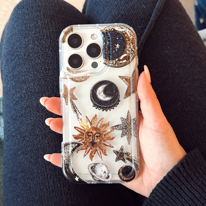 Printed Clear Phone Case - Celestial