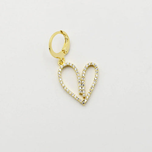 Treasure Jewels: Heart Tracing Gold Charm