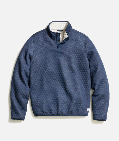 Women's Reversible Corbet Pullover in Navy/Oat