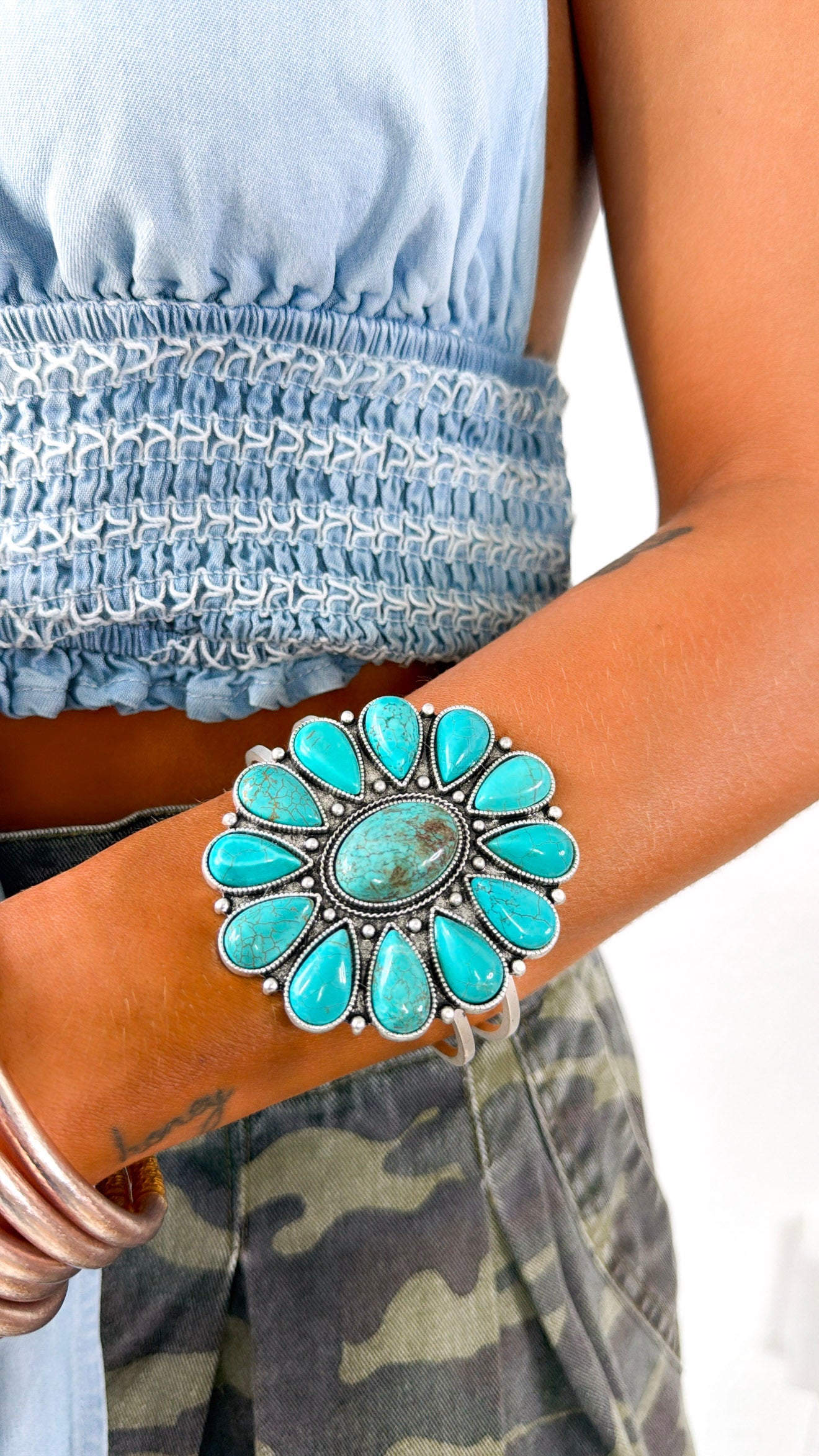 Western Brass Bracelet Cuff