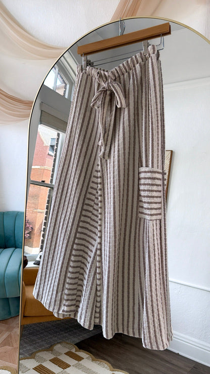 Weekend In Seacrest Bay Pant, Cream/ Taupe