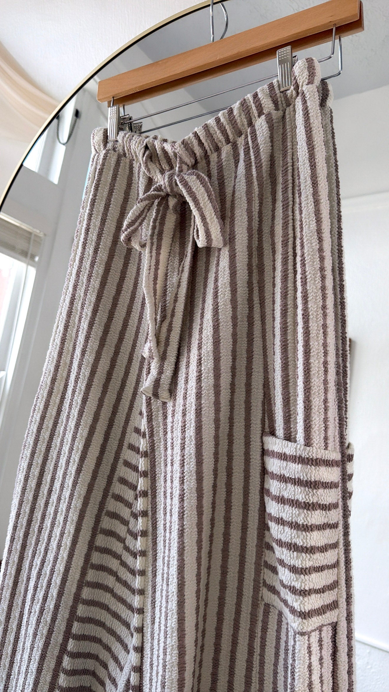 Weekend In Seacrest Bay Pant, Cream/ Taupe