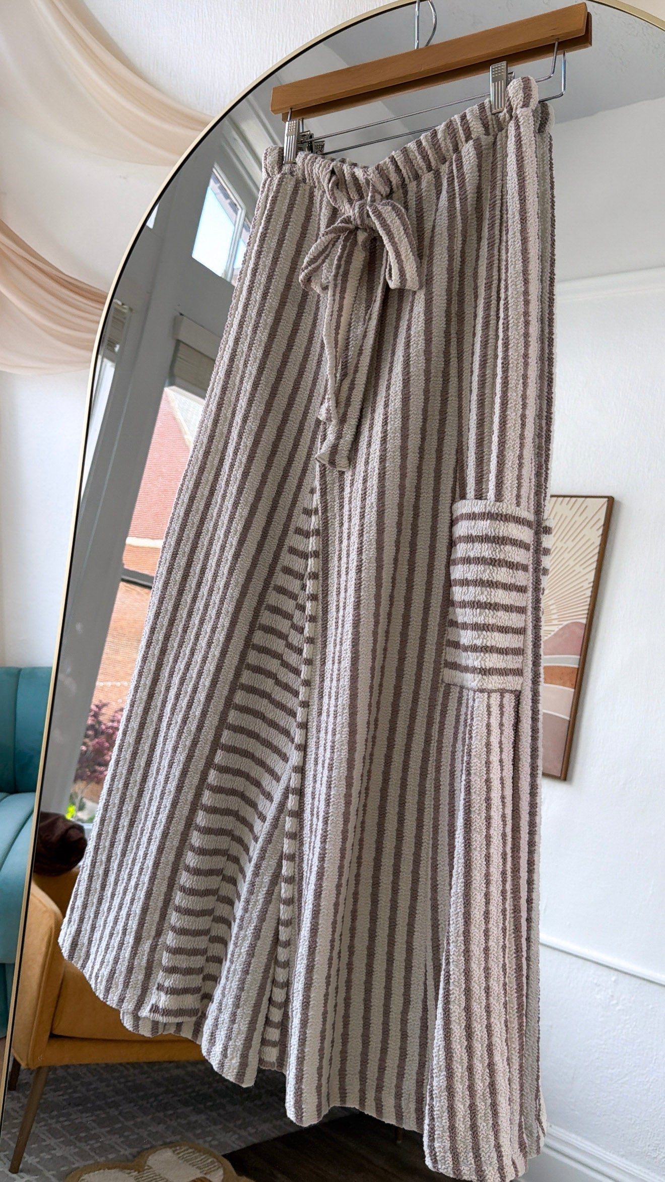 Weekend In Seacrest Bay Pant, Cream/ Taupe