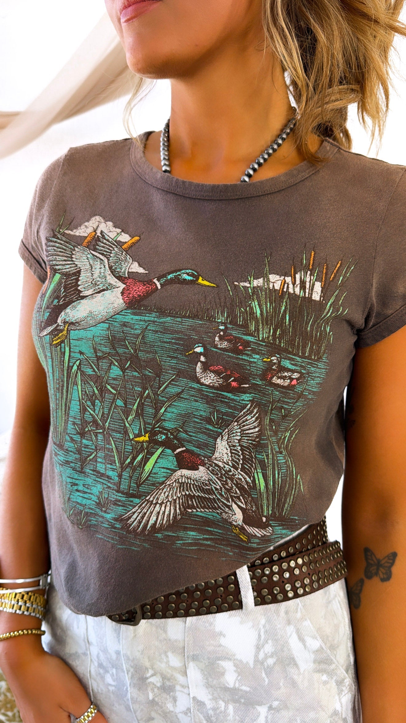 Wild Duck Graphic Tee, Espresso