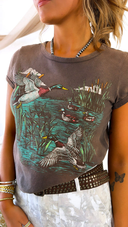 Wild Duck Graphic Tee, Espresso