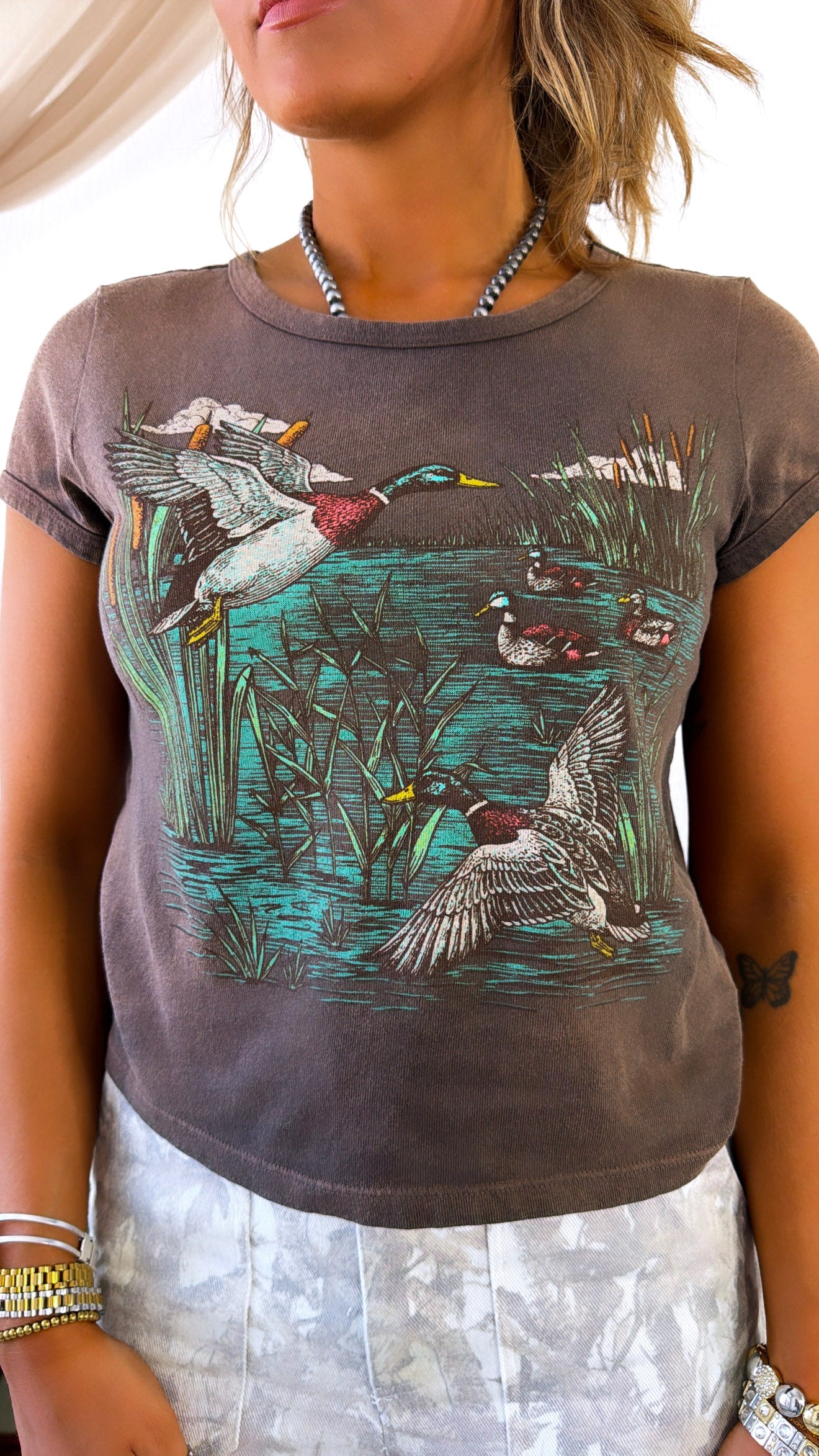 Wild Duck Graphic Tee, Espresso