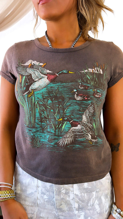 Wild Duck Graphic Tee, Espresso