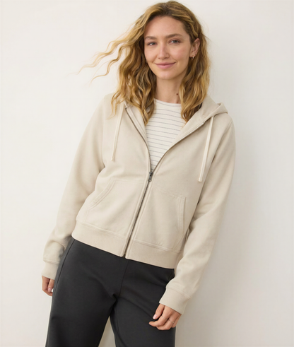 Women's Cloud 9 Fleece Full Zip Hoodie in Whitecap