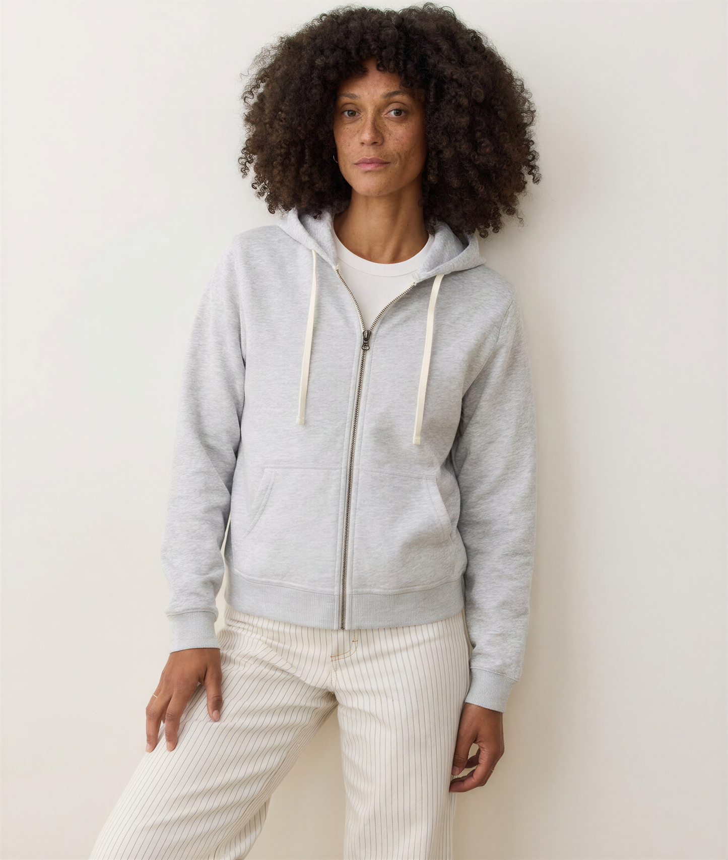 Women's Cloud 9 Fleece Full Zip Hoodie in Heather Grey