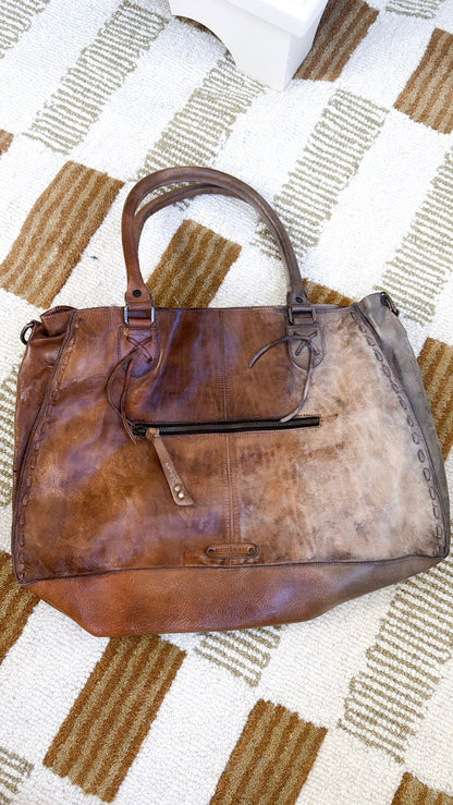 Rockaway Leather Tote, Desert Stone TD