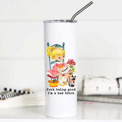 Tall Travel Mug , Bad Bitch