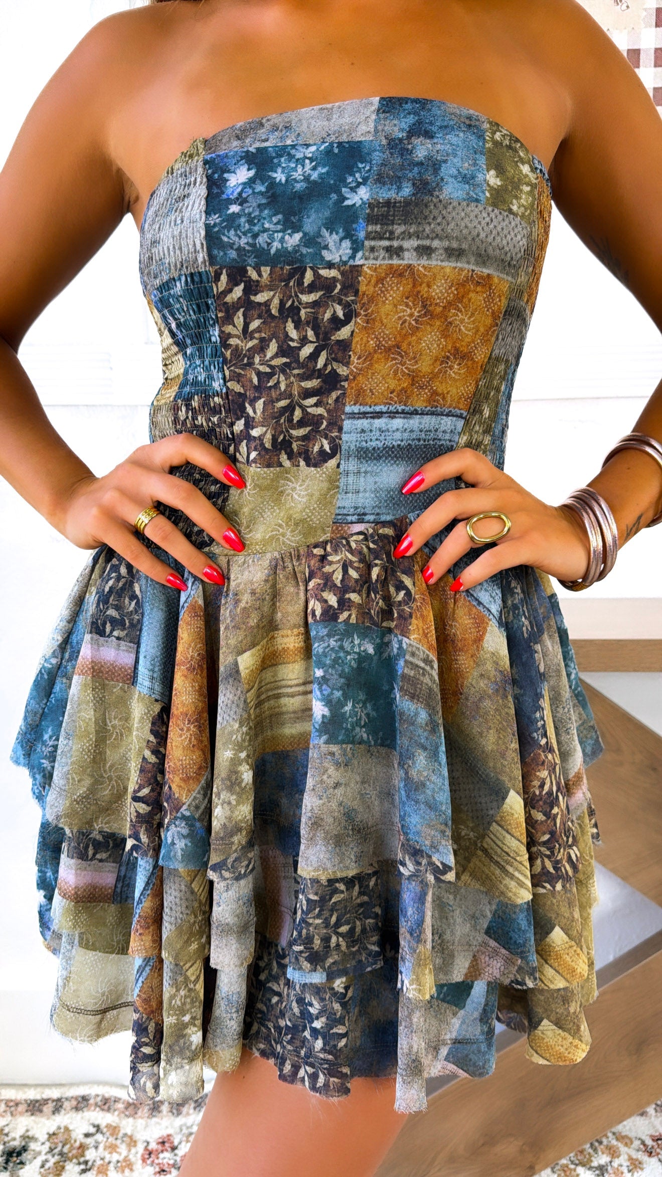 Under The Willow Mini Dress, Midnight
