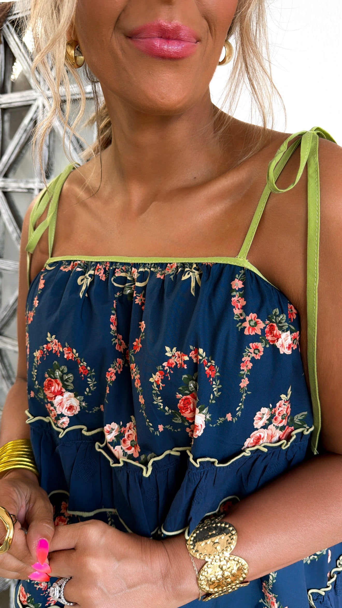 Summer Flow Mini Dress, Navy
