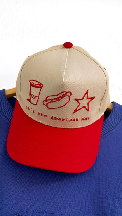 The American Way Canvas Trucker Hat