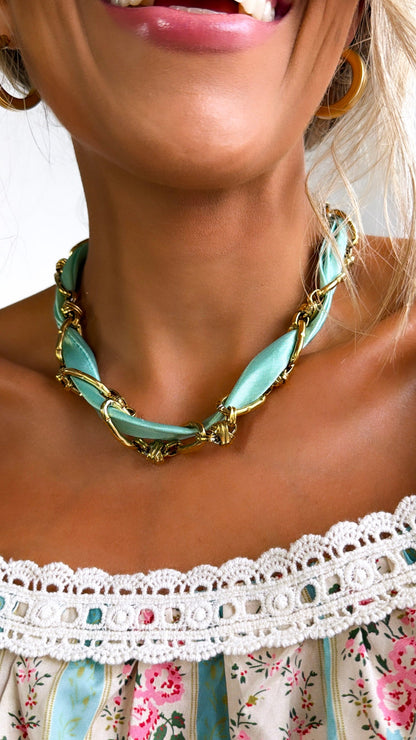 Treasure Jewels: Don't Get it Twisted Green Collar